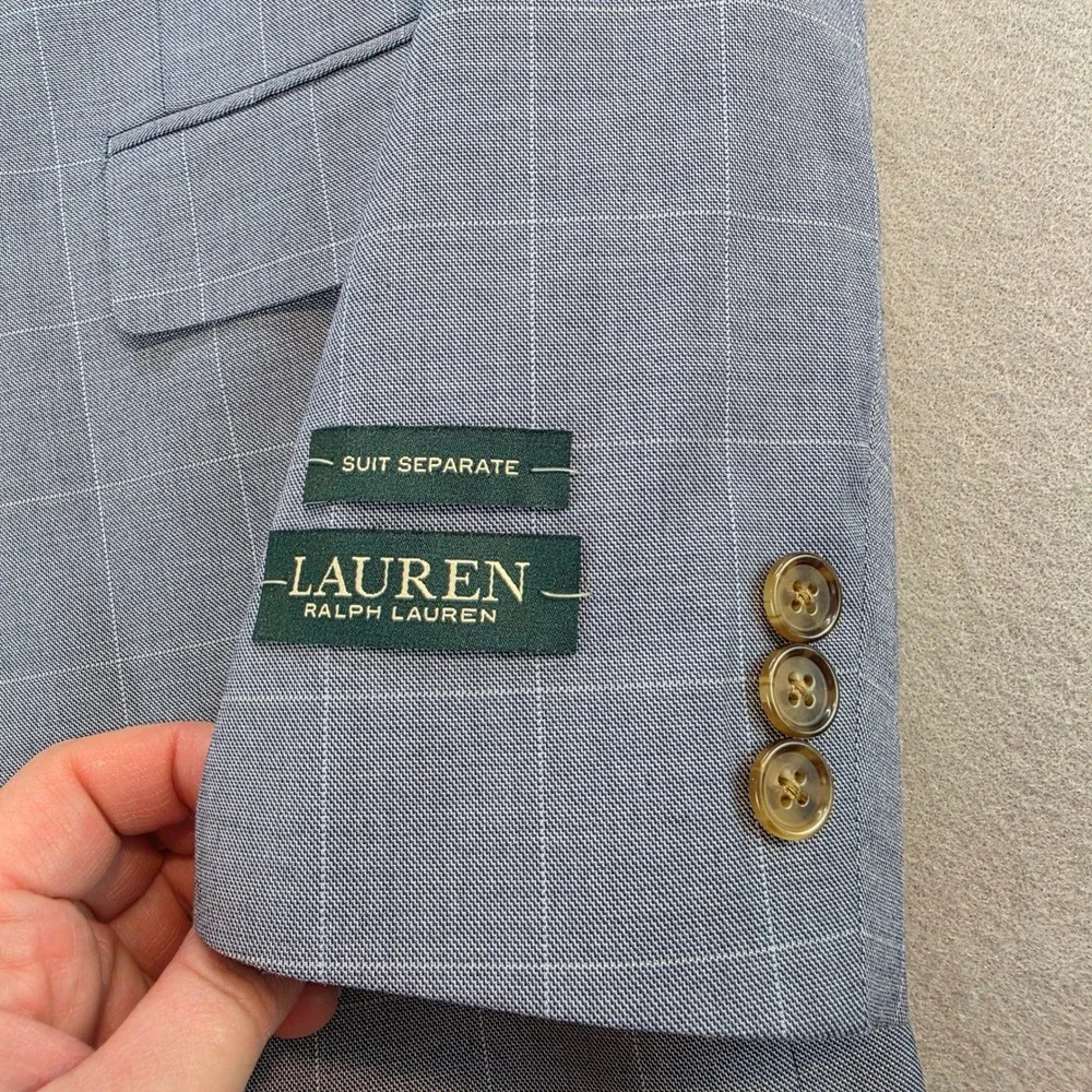 Lauren Ralph Lauren NEW Kids Blazer Suit Separate Blue Plaid Windowpane 20R Boys